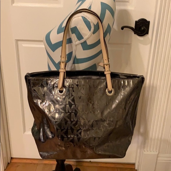 Silver Metallic Michael Kors Bag